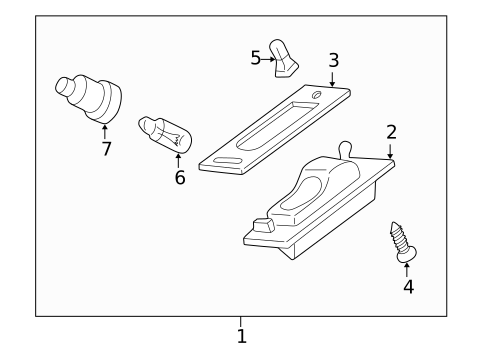 License Lamps for 2002 Mitsubishi Eclipse #0