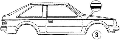 Stripe Tape for 1990 Ford Escort #1