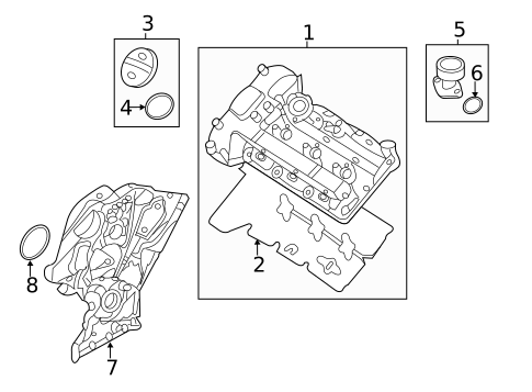 Valve & Timing Covers for 2021 Kia Sedona #0