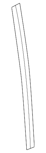 73850THRA01 - : 2018-2024 Honda Odyssey - Seal L Front Quarter Glass for Honda: Odyssey Image