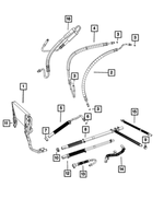 68056857AF - Steering: Power Steering Return Hose for Mopar Image