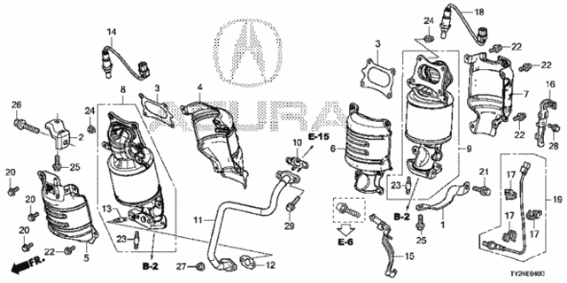 Converter (1) for 2016 Acura RLX #0