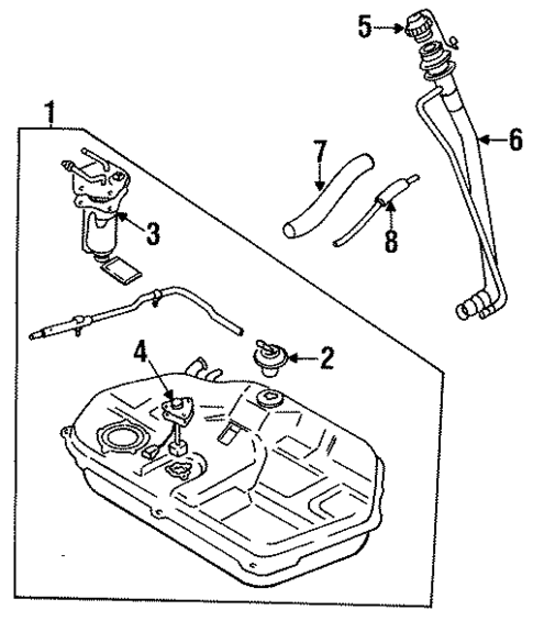 Fuel System Components for 1993 Dodge Colt #0