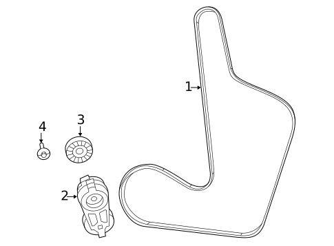 Belts & Pulleys for 2011 Volkswagen Routan #0
