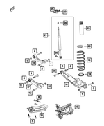68207620AA - Rear Suspension: Camber Link Assembly, Left Or Right for Mopar Image image