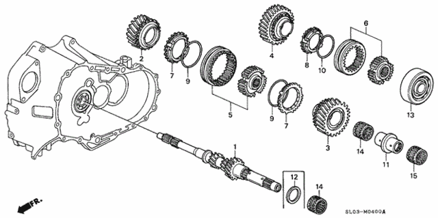 5MT Mainshaft for 1993 Acura NSX #0