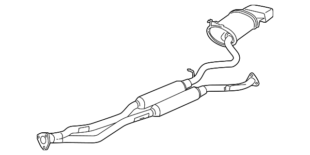 2010-2012 Acura TL Muffler & Pipe 18307-TK5-A02 | OEM Parts