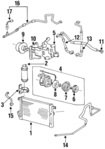 9785123300 - : 1993 Hyundai Scoupe - Dehydrator Bracket for Hyundai: Scoupe Image