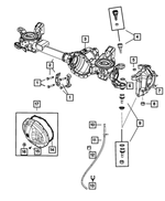 5086685AA - Front Axle; American Axle 235 MM Single Rear Wheel; Differential and Drive Line: Hex Head Bolt, Mounting for Dodge: Ram 1500, Ram 2500, Ram 3500 | Ram: 2500, 3500 Image