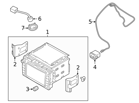 Navigation System Components for 2012 Kia Forte Koup #0