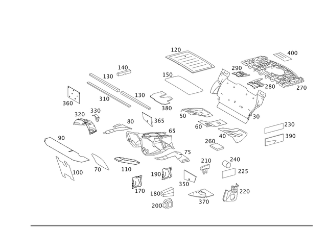 2116820210 - Panelling: Damping for Mercedes-Benz Image image