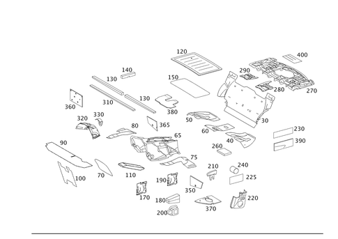 Insulation in Passenger Compartment for 2009 Mercedes-Benz E320 #0