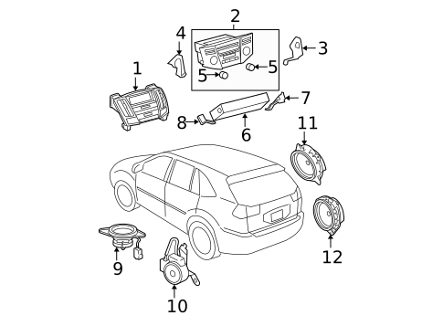 Sound System for 2007 Lexus RX350 #0