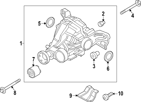 Axle & Differential for 2025 Porsche Cayenne #1