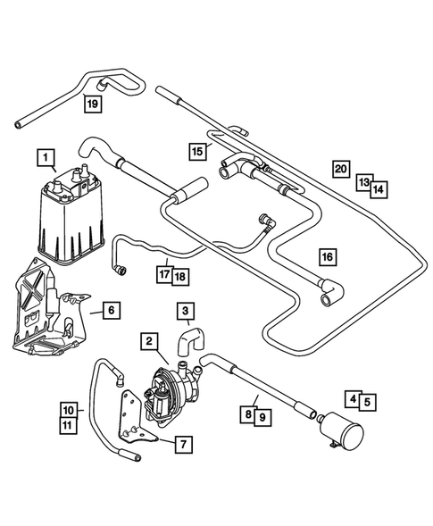 Vacuum Canister for 2004 Chrysler PT Cruiser #0