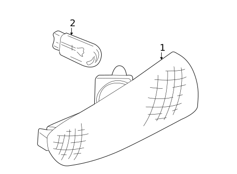 Side Marker Lamps for 2007 Jaguar X-Type #1