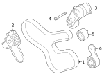 7129906293 - Cooling System: Belt Tensioner Bolt for BMW Image