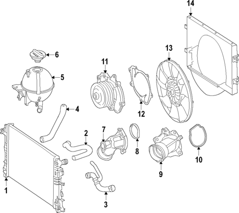 Cooling System for 2019 Mercedes-Benz Sprinter 3500 XD #0