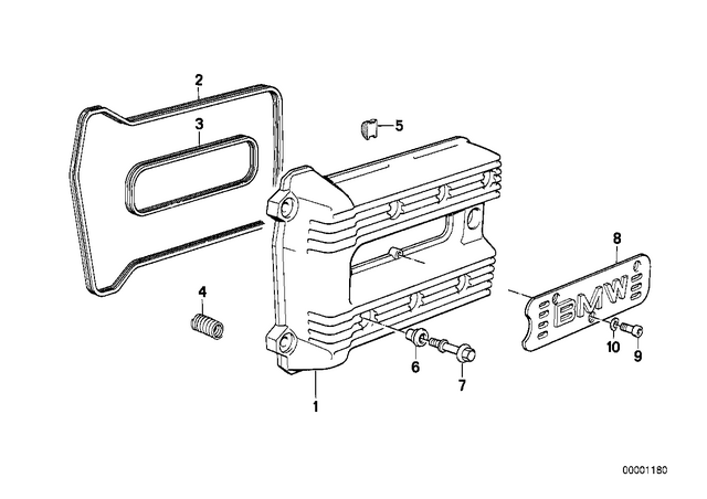 11121460620 - : Valve Cover, Silver for BMW-Motorrad Image