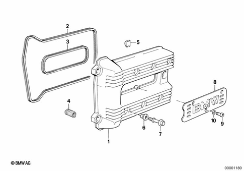 Cylinder Head with Cover for 1990 BMW-Motorrad K 75 C #1