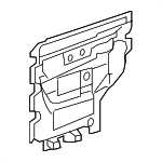 20790448 - Body: Water Deflector for Chevrolet: Silverado 1500, Silverado 2500 HD, Silverado 3500 HD | GMC: Sierra 1500, Sierra 2500 HD, Sierra 3500 HD Image