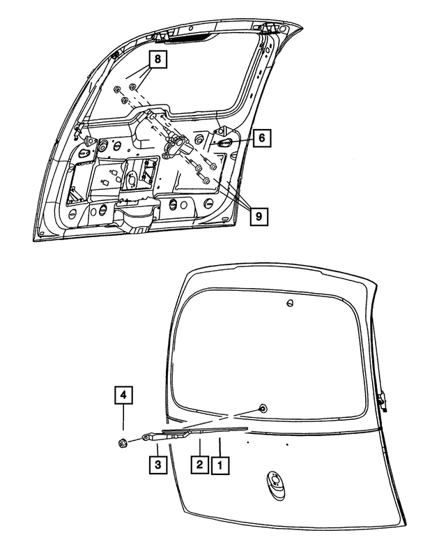 « 6100288 – Wiper/Lock Cylinder and Keys : Tête Hexagonale Boulon Et Rondelle Coniqu pour Mopar Image »