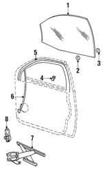 F6DZ5421596BB - Body: Run Channel for Ford: Taurus | Mercury: Sable Image