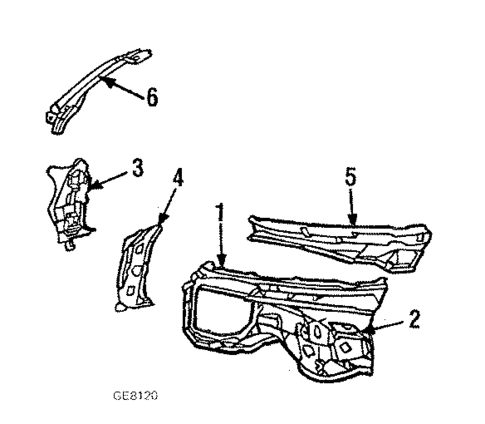 Cowl for 1987 Chevrolet El Camino #0