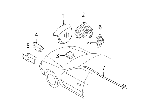 Air Bag Components for 2005 Nissan Maxima #0