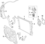 7B0121051B - Cooling System: Lower Hose for Volkswagen: Routan Image
