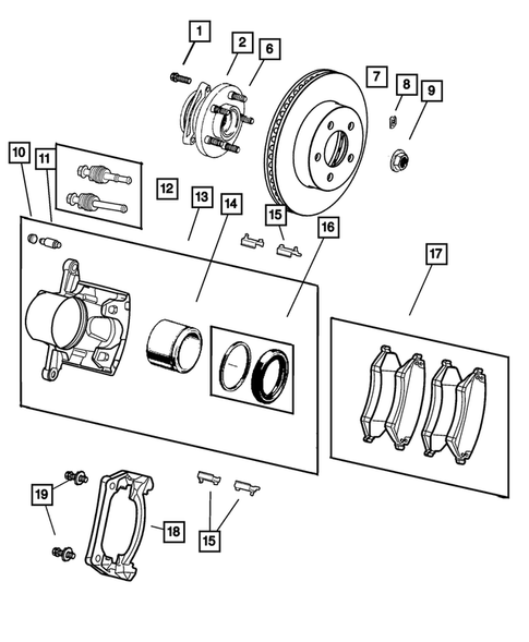 Front Brakes for 2002 Jeep Liberty #0