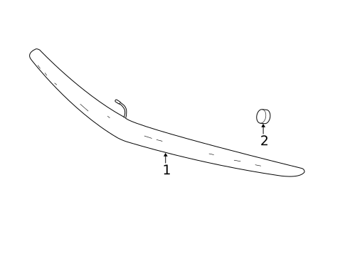 High Mounted Stop Lamp for 2016 Cadillac ATS #1