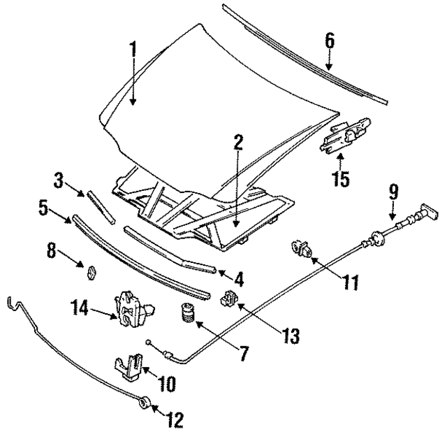 GA2K56693A - : Support Rod Retainer for Mazda Image