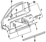 67050SP1010ZZ - Body: Door Shell for Acura Image