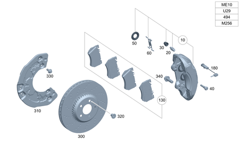 Front Wheel Brake for 2025 Mercedes-Benz CLE53 AMG #0