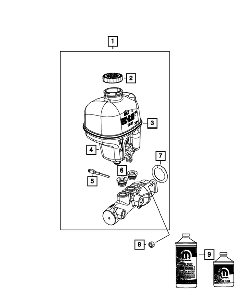 Brake Master Cylinder for 2015 Jeep Grand Cherokee #0
