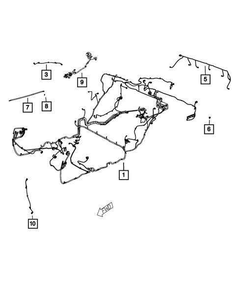 Wiring-Body and Accessories for 2017 Dodge Challenger #0