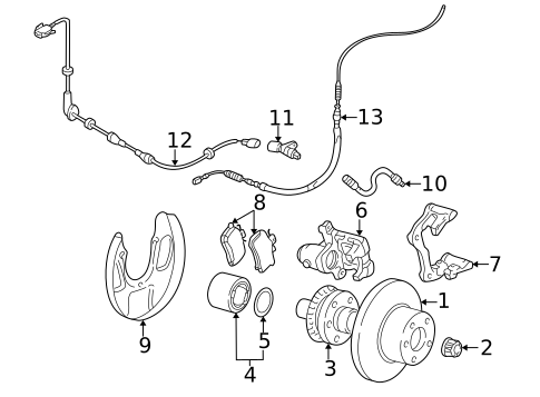 Rear Brakes for 2003 Audi TT Quattro #0