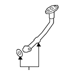 4L145736H - Engine: Oil Outlet Tube for Volkswagen: Beetle, Golf, Golf SportWagen, Jetta, Passat Image