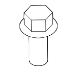 91503SZ5003 - Body: Side Trim Retainer Clip for Honda: Civic, Odyssey, Pilot, Ridgeline Image