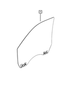 68361318AC - Glass: Front Door Glass, Right for Mopar Image