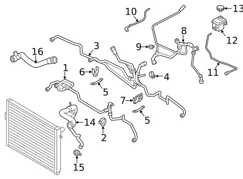 Hoses & Pipes for 2014 BMW M5 #0