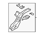 52150FG3309P - Body: Lower Rail Assembly for Subaru: Forester, Impreza Image
