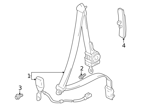 Seat Belt for 1999 Suzuki Vitara #1