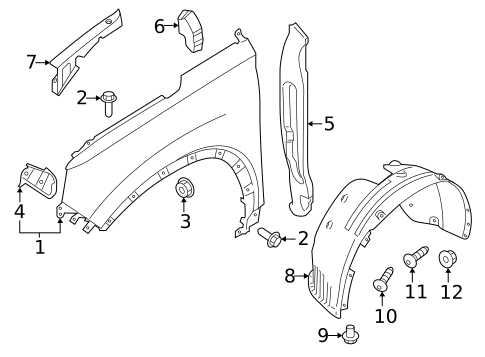Fender & Components for 2021 Hyundai Santa Fe #0