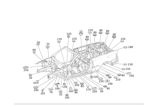 Expansion Plugs, Grommets for 2002 Mercedes-Benz CLK 55 AMG&reg; #0