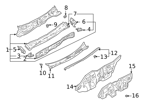 Cowl for 2004 INFINITI I35 #0