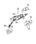 6509274AA - Steering: Hex Flange Head Bolt for Chrysler: 200 | Dodge: Dart | Jeep: Cherokee | Ram: ProMaster 1500, ProMaster 2500, ProMaster 3500 Image