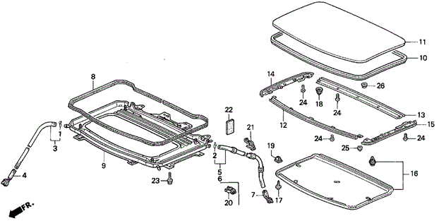 Sunroof for 1995 Honda Prelude #0