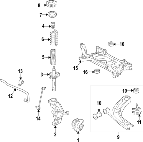 Suspension Components for 2021 Volkswagen Arteon #1